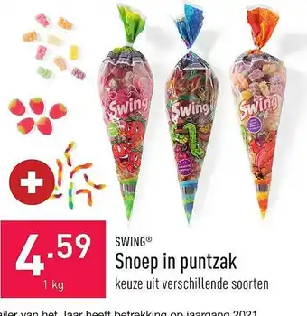 ALDI Swing snoep in puntzak aanbieding