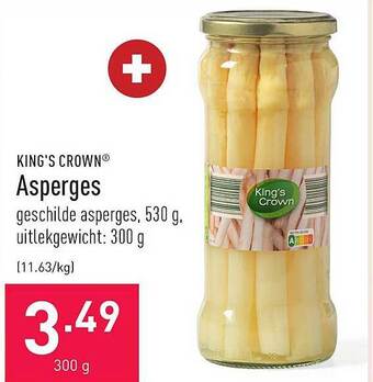 ALDI King's crown asperges aanbieding