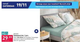 ALDI Novitesse dekbedovertrek 2 pers aanbieding