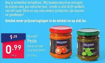 ALDI Palazzo pesto aanbieding