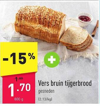 ALDI Vers bruin tijgerbrood aanbieding