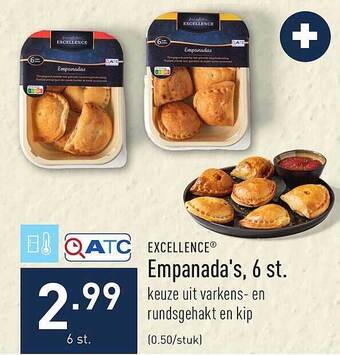 ALDI Excellence empanada's, 6 st aanbieding