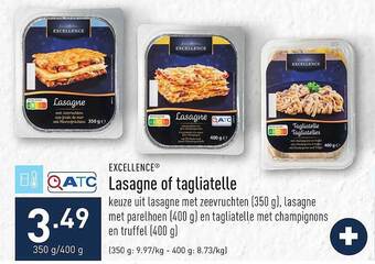 ALDI Excellence lasagne of tagliatelle aanbieding