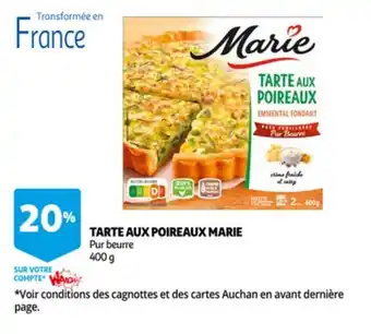 Marie tarte aux poireaux 400G