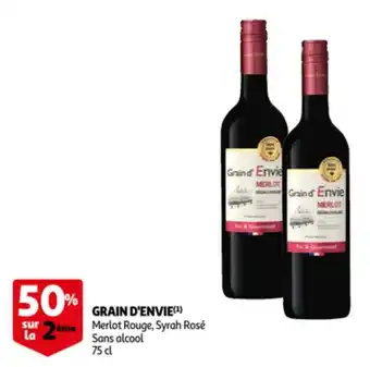 Grain d'Envie merlot rouge 75CL
