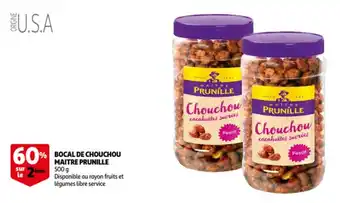 Auchan Maitre Prunille Bocal de chouchou 500G aanbieding