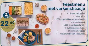 Bon Ap Feestmemu met varkenshaasje aanbieding