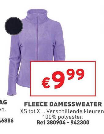 Trafic Fleece damessweater aanbieding