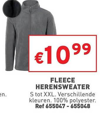 Trafic Fleece herensweater aanbieding