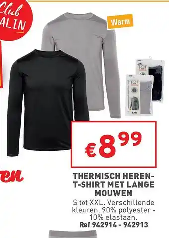 Trafic Thermisch heren-t-shirt met lange mouwen aanbieding