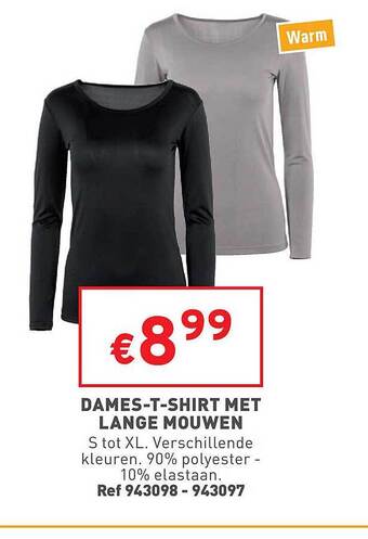 Trafic Dames-t-shirt met lange mouwen aanbieding