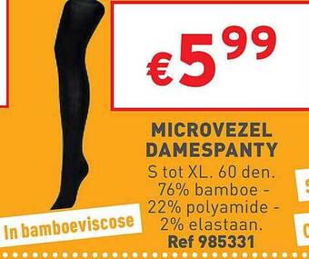 Microvezel damespanty