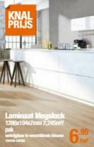 Cevo Laminaat megalock aanbieding
