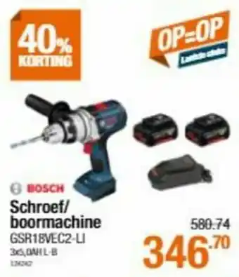 Cevo Bosch schroef-boormachine aanbieding