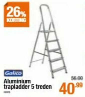 Cevo Aluminium trapladder 5 treden aanbieding