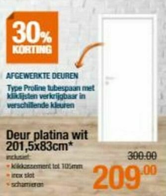 Cevo Deur platina wit aanbieding