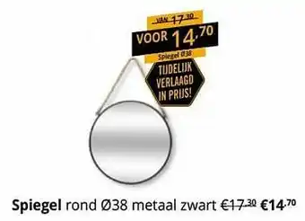 YGO Spiegel rond aanbieding
