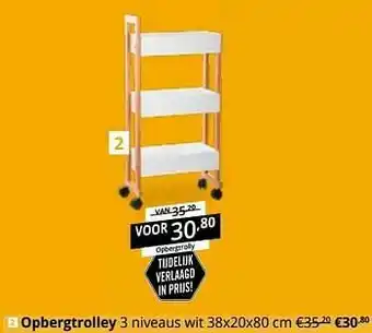 Opbergtrolley 3 niveaus