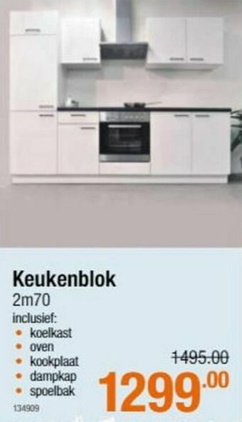 Cevo Keukenblok 2m70 aanbieding