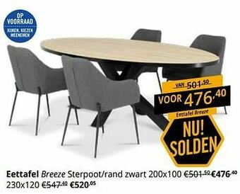 YGO Eettafel breeze aanbieding