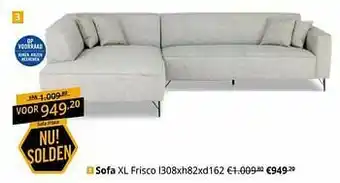 YGO Sofa xl frisco aanbieding