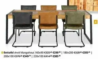 YGO Eettafel arvid aanbieding