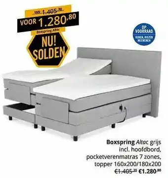 YGO Boxspring altac aanbieding