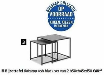 YGO Bijzettafel bokskap aanbieding