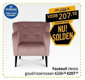 YGO Fauteuil hestia aanbieding
