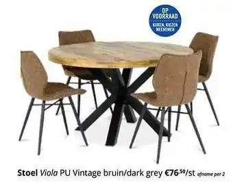YGO Stoel viola pu vintage aanbieding