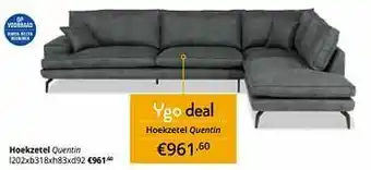 YGO Hoekzetel quentin aanbieding