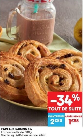 Pain Aux Raisins x4