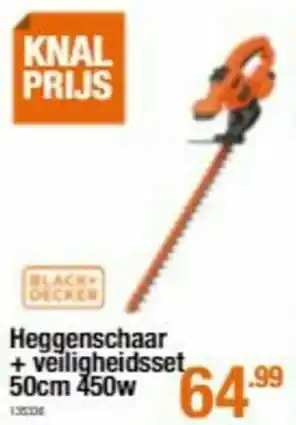 Cevo Black + decker heggenschaar + veiligheidsset aanbieding