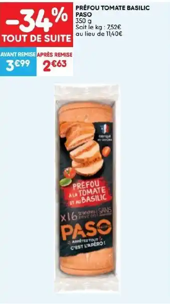 Predfou Tomate Basilic Paso 350g
