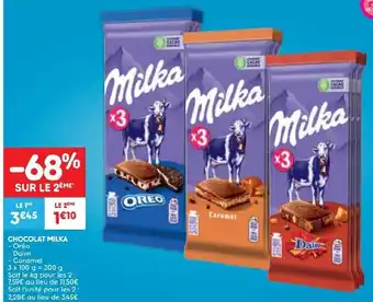 Milka Chocolat , Oreo , Daim , Caramel 3 x 100g