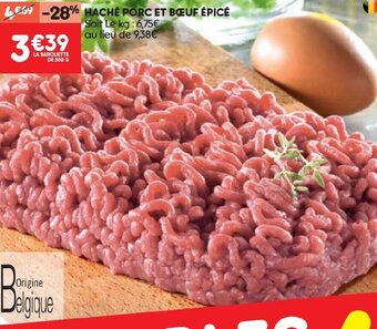 Hache Porc Et Boeuf Epice