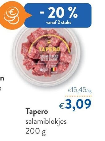 OKay Tapero Salamiblokjes 200g aanbieding