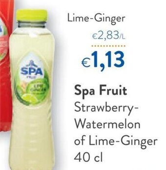OKay Spa Fruit Lime-Ginger 40cl aanbieding
