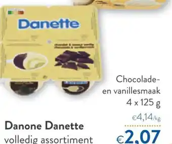 OKay Danone Danette Chocolade en Vanillesmaak 4 x 125g , 2+1 Gratis aanbieding