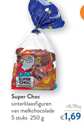 OKay Super Choc Sinterklaasfiguren van Melkchocolade 5 Stuks 250g aanbieding