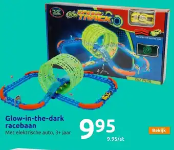 Action Glow in the Dark Racebaan met Elektrische Auto aanbieding