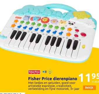 Action Fisher Price Dierenpiano aanbieding