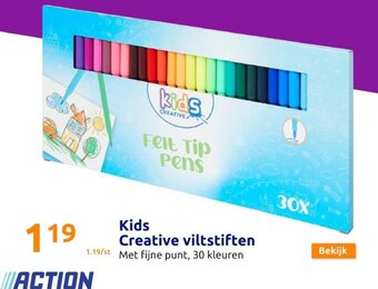Action Kids Creative Viltstiften aanbieding