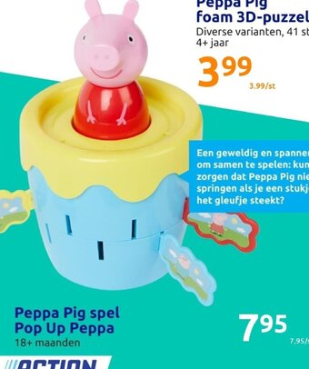 Action Peppa Pig Spel Pop Up Peppa aanbieding