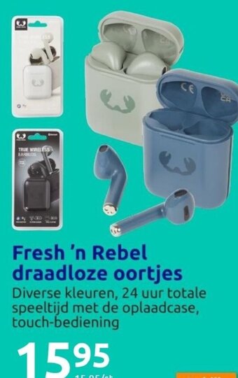 Action Fresh'n Rebel Draadloze Oortjes aanbieding