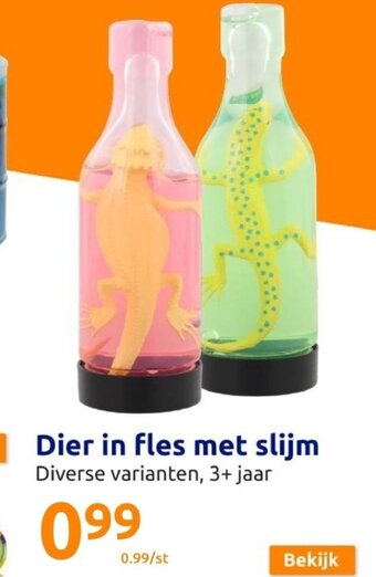 Action Dier in Fles met Slijm aanbieding