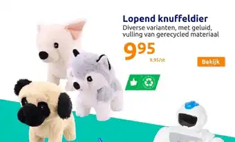 Action Lopend Knuffeldier Diverse Varianten aanbieding