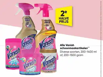 Big Bazar Vanish schoonmaakartikelen aanbieding