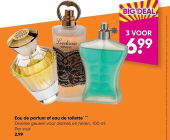 Eau de parfum of eau de toilette