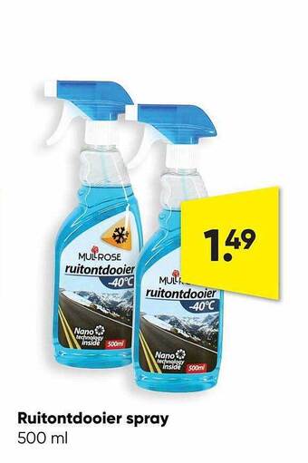 Big Bazar Ruitontdooier spray aanbieding